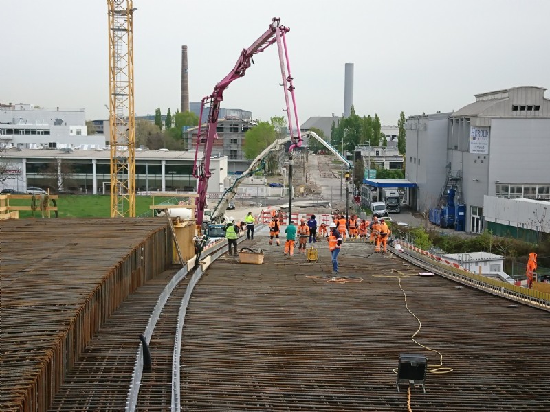 Baustelle Südbahnhofbrücke